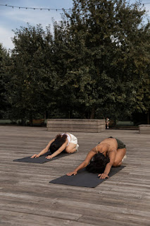Correct form of Child’s Pose in yoga for heartbreak relief