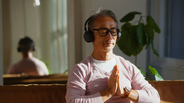 Person meditating peacefully symbolizing non-dual awareness and oneness