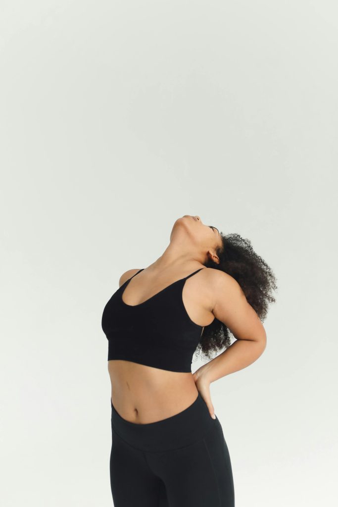 A simple back bend pose to help relieve long term chronic back pain as a part of a multi pose yoga flow.