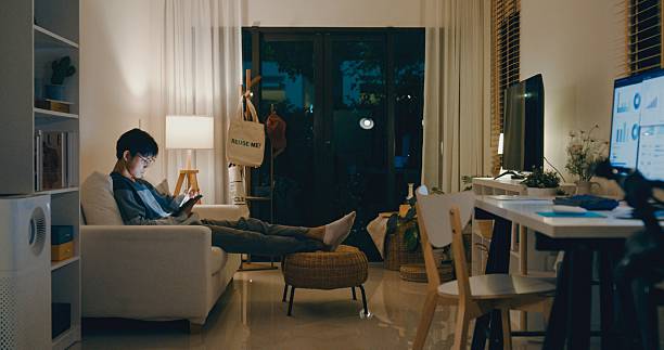 Cozy living room with fall décor and warm lighting for an End-of-Summer Reset