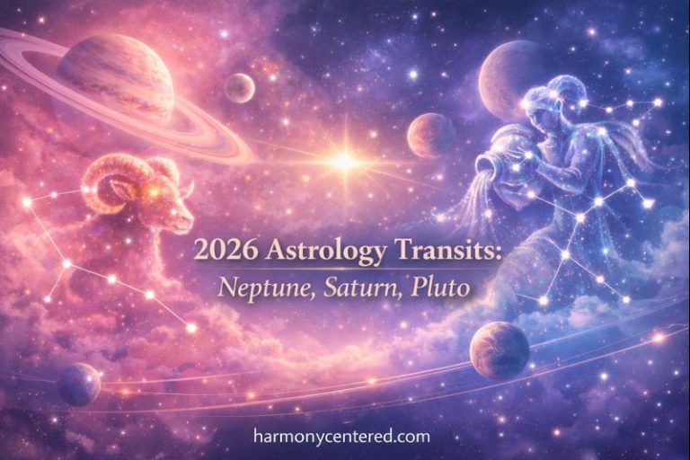 Aries and Aquarius constellations with a subtle overlay of planets moving.